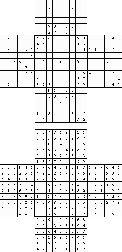 Cross Sudoku