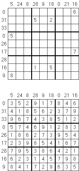 Sandwich Sudoku