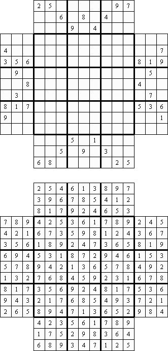 Butterfly Sudoku - Easy 